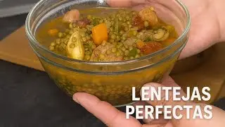 Cómo preparar unas lentejas tiernas y llenas de sabor  😋