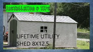 lifetime 8x12.5   shed install pt. 1