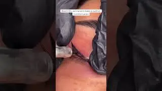 Permanent Eyeliner technique 😍 #shorts #permanentmakeup