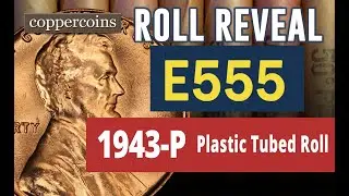Coin Roll Hunt Reveal #E555 : 1943-P Plastic Tubed Roll