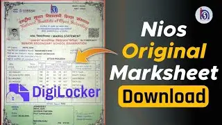 Nios Original Marksheet Download From Digilocker | 12th & 10th | How to get nios Original Marksheet?