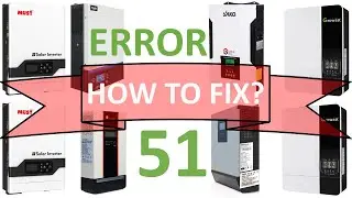 SOLAR INVERTER FIXING ERROR 51