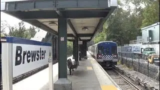 Metro North - Brewster - Train Arriving From the North