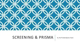Screening process (Rayyan) & PRISMA flow diagram (with examples)