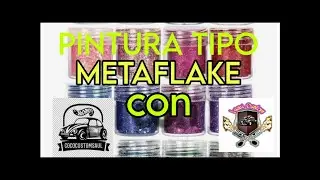 Pintura tipo metaflake  en duo con Luari Custom