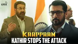 Kathir Stops The Attack | Kaapaan Movie Scenes | Suriya | Sayyeshaa | Arya | Lyca Productions