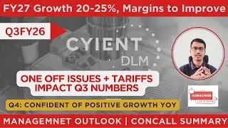 Cyient DLM Q3FY26 - Visible Growth from Q4FY26 | Concall Summary