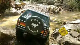 Trx4 bronco and Blazer, custom built truggy,cross RC demon hitting some trails at robbers cave.