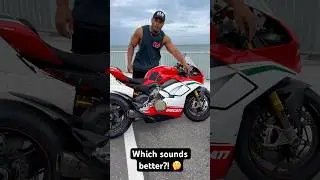 BEST Sounding Motorcycle?! 🤔 M1000rr VS Panigale V4 Speciale | 🇩🇪 vs 🇮🇹