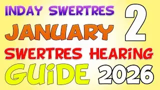 Swertres Hearing Today by Inday Swertres | January 2, 2026 Swertres Guide Today