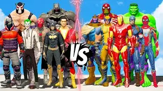 THE AVENGERS MARVEL COMICS VS DOOMSDAY AND SUPER VILLAIN DC | EPIC BATTLE