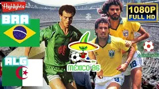 BRAZIL vs ALGERIA 1-0 / WORLD CUP MEXICO 1986 / Full HD 1080p
