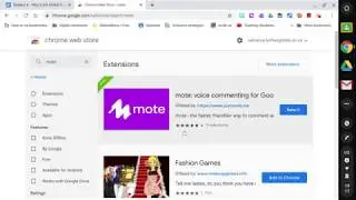 Mote Chrome Extension