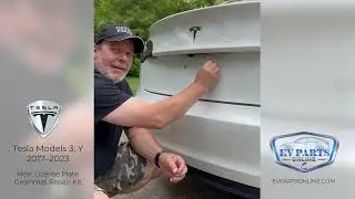 Tesla Model 3 & Model Y Rear License Plate Grommet Repair Kit from EV Parts Online!