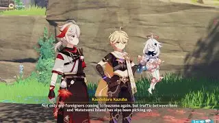 Aether is worried for Kazuha (Irodori Festival) | Genshin Impact