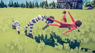 Ball ' N ' Chain vs Tribal Team - Totally Accurate Battle Simulator TABS