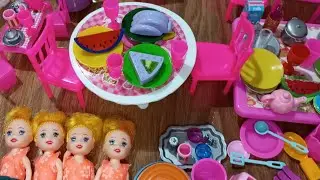 15 Minutes Satisfying with Unboxing Barbie Princess Pink Kitchen,Rock Bed Play Set Review Toys｜ASMR