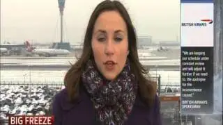 SNOW CHAOS AT HEATHROW