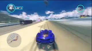 Sonic and All-Stars Racing Transformed Wii U Outrun Bay gameplay Nintendo