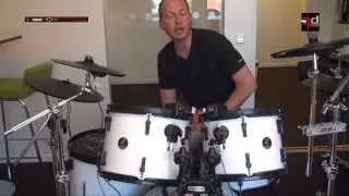 Zourman plays MegaDRUM-32 device against Addictive Drums drum plug-in software.