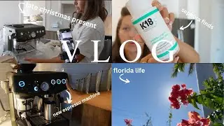 VLOG. days in my life. espresso machine. sephora haul. groceries. #floridavlog #daysinmylife