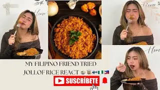 My Filipino 🇵🇭 friend eating Jollof rice Reaction 😳