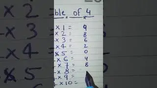 multiple by 4 || 4 ka table tricks #tabletrick #shots #mathtrick