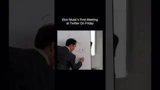 Elon musk&lsquo;s first meeting at Twitter on Friday. ￼👊🏻