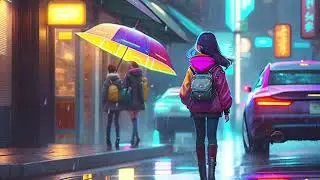 Rainy Megacity: Cyberpunk Lofi Hip Hop Mix for Studying and Sleep