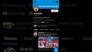 Twitter removed virat kohli blue tick 😰😭