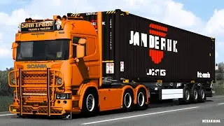 ETS2 Mods v1.44 | Schmitz Cargobull S.CF45' Euro Container Trailer | ETS2 Mods