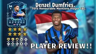 🔵⭐ 94 Rated Denzel Dumfries Player Review! TOTS HM SBC!🔵🔥. FC 25 Ultimate Team