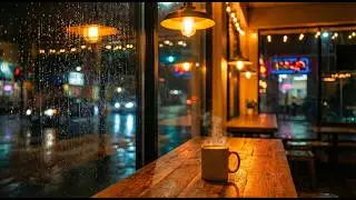 Rainy Night Coffee Shop ☕ 1 Hour LoFi Beats for Study & Relaxation