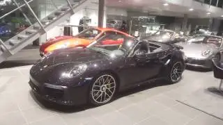 Porsche 911 Turbo S Convertible 991 Mk II 580 HP at Porsche Center Stockholm