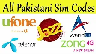 Pakistan All Networks SIM Codes | All Pakistan Sim Codes | Pak Sim Codes App
