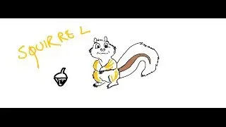 Easy Kids Drawing Lessons:HOW TO DRAW CARTOON SQUIRREL