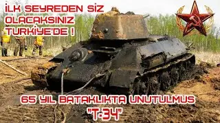 65 YIL SONRA BATAKLIKTAN &Ccedil;IKAN T-34 RUS TANKI (T-14 Armata'nın Dedesi)