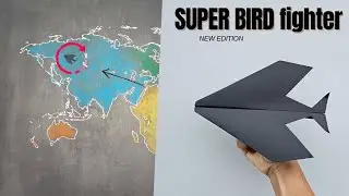 How to make the bird paper airplane design, bird shaped paper airplane, super flying paper airplane