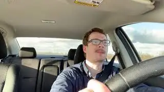 I Eat A Protein Bar and Drink Water as I Drive Home From Work
