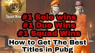 Pubg Mobile-The Best Pubg Mobile Trick Ever Revealed - #1 Squad Wins #1 duo Wins #1 Solo Wins Titles