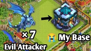 Evil Attacker destroyed my base 😭😭 | Clash of Clans