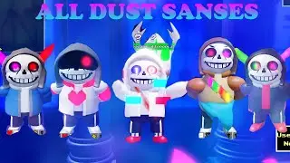 All Dust Sanses Fight Showcase! [Undertale Mania Of Heroes] [Roblox]