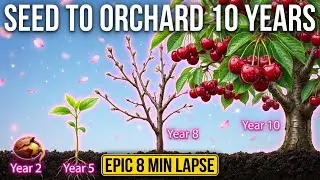 Cherry Blossom from seed to Giant Tree &ndash; 12 Years in 9 minutes