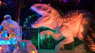 Тираннозавр Рекс в натуральную величину, сделанный изо льда?! 🦖❄️ Вы должны это увидеть!