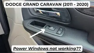 Dodge Grand Caravan - PASSENGER'S POWER WINDOW & POWER DOOR LOCKS SWITCH REPLACEMENT (2011 - 2020)