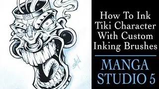 Inking Tutorial With Custom Brushes in Manga Studio 5 (with Commentary)