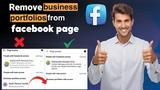 Remove business portfolio access from fb page | remove business portfolio from facebook page