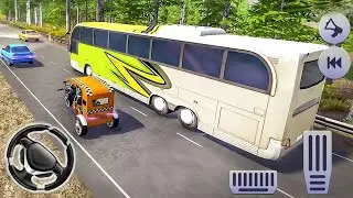 Stickman Passenger Bus Transport Games - City Coach Bus Driving Simulator | Android Gameplay
