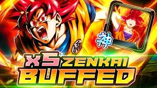 5x ZENKAI BUFFED LF SSG GOKU GOT A MONSTROUS GLOW UP WITH HIS NEW UNIQUE! | Dragon Ball Legends