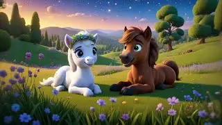 Three Playful Ponies Skip and Cheer | Fun Pony Song for Kids | Nursery Rhymes & Baby Songs